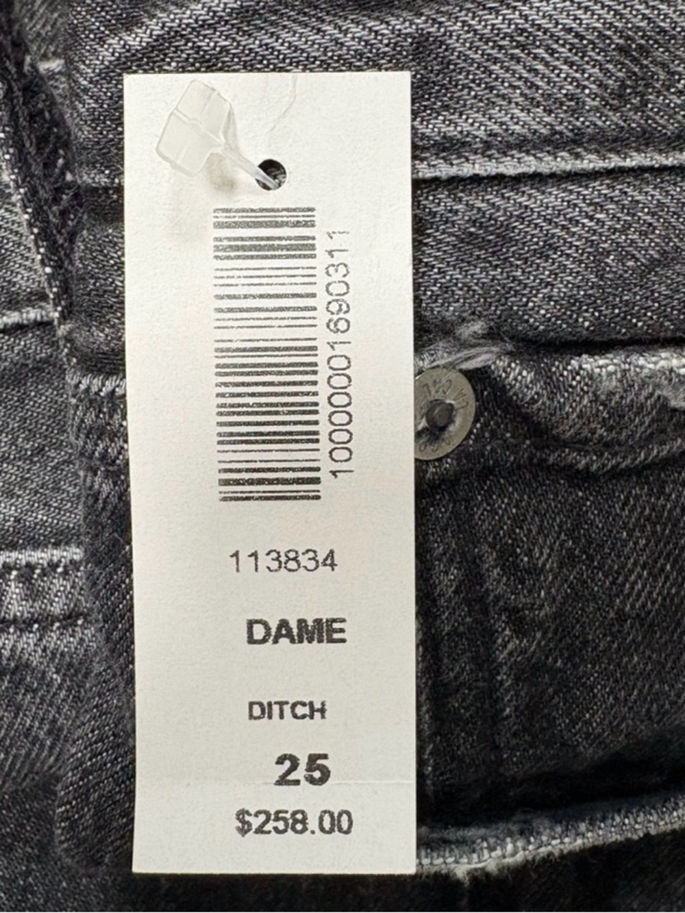 Agolde Black High-Rise Wide Leg Jeans with Button Fly Nwt - Picture 11 of 12